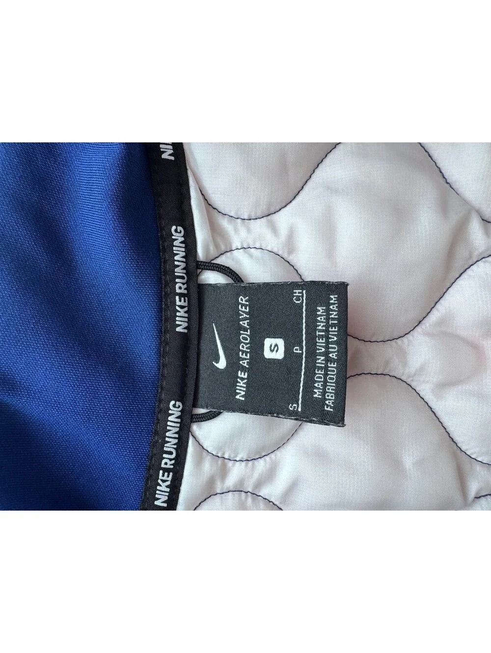 Nike AeroLayer Running Vest Women’s S Quilted Insulated Colorblock Pink Blue